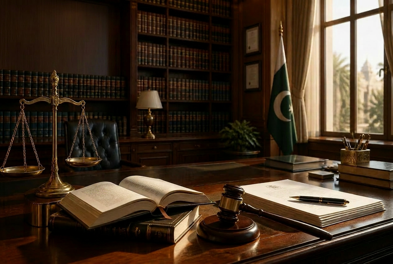 Family meeting with a lawyer in Lahore